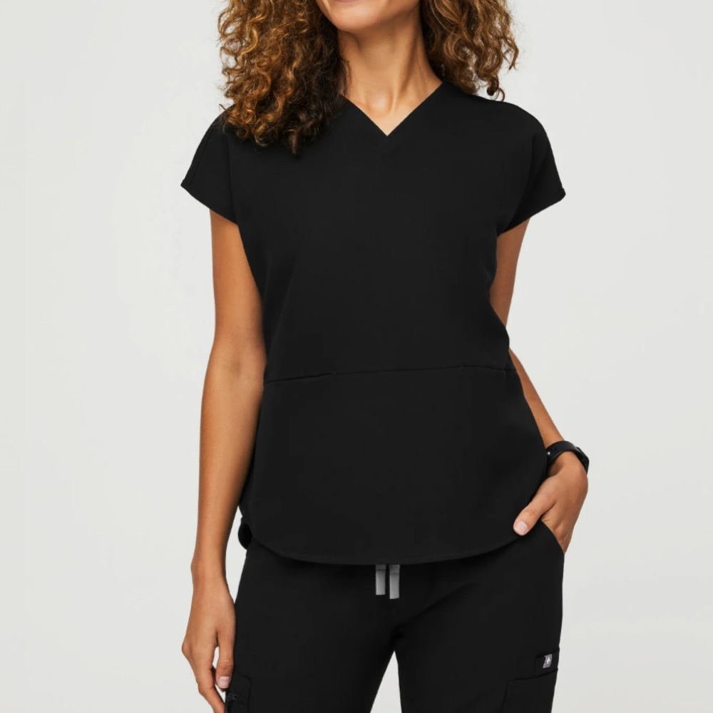 Figs Scrub Set in Black